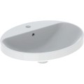 Geberit VariForm umywalka wpuszczana w blat owalna 55 cm, z otworem na baterię kolor biały 500.720.01.2