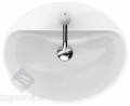 Geberit VariForm umywalka wpuszczana w blat owalna 55 cm, z otworem na baterię kolor biały 500.720.01.2