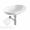 Geberit VariForm Umywalka wpuszczana w blat, eliptyczna 60x40 cm, kolor biały 500.730.01.2