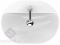 Geberit VariForm umywalka wpuszczana w blat, eliptyczna 60 cm z otworem na baterię, kolor biały 500.732.01.2