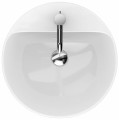 Geberit VariForm Umywalka stawiana na blat okrągła, 45 cm z otworem na baterię, kolor biały 500.769.01.2