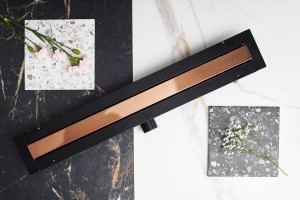 Cedor Line Pro odpływ liniowy L-120 cm, różowe złoto błyszczące (Chrome Rose Gold) PROLIN-CHRROSDES