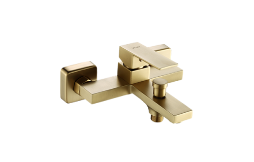 Valvex Ars bateria wannowa ścienna kolor złoty szczotkowany 2420470