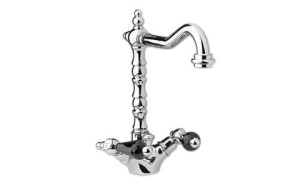 Giulini Giovanni Praga Bateria umywalkowa z korkiem automatycznym chrom, uchwyt czarny 7556/S.CZ