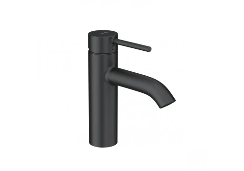 Bateria umywalkowa Kludi Bozz 382883976 rozmiar M z korkiem klik-klak (Push Open) kolor czarny-mat