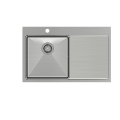 Zlewozmywak kuchenny Quadron Russel 111 SteelQ 780x480mm 1-komora z ociekaczem, stal szczotkowana HB7912BS