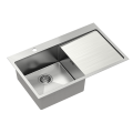 Zlewozmywak kuchenny Quadron Russel 111 SteelQ 780x480mm 1-komora z ociekaczem, stal szczotkowana HB7912BS