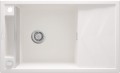 Deante Magnetic Zlewozmywak granitowy magnetyczny 1-komorowy z ociekaczem kolor biały (alabaster) 82x50 cm ZRM_A113