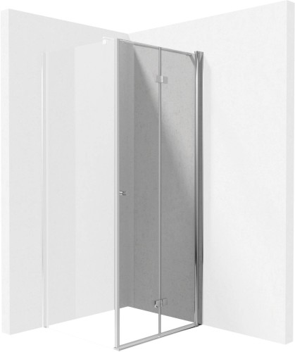 Deante Kerria Plus Drzwi prysznicowe systemu 90 cm składane kolor chrom KTSX041P