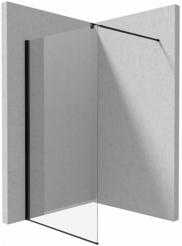 Deante Kerria Plus Ścianka prysznicowa walk-in systemu 110 cm kolor nero (czarny) KTS_N31P