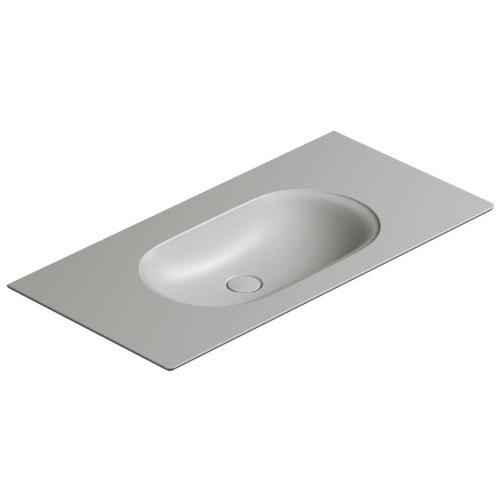 Umywalka Catalano Horizon 1100HZCS 100x50cm, bez otworu na baterię kolor cement mat