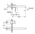 Grohe Essence bateria umywalkowa podtynkowa rozmiar L, kolor hard graphite19967A01