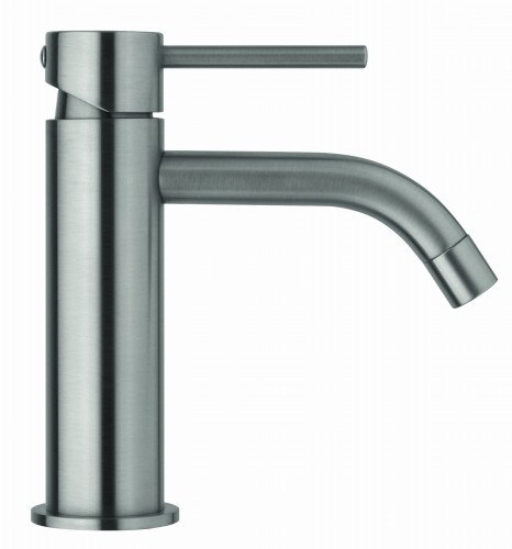 Bateria umywalkowa stal szczotkowana Paffoni LIGHT Inox, bez korka inox LIG071ST