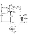 Bateria umywalkowa Grohe Bauloop 23335001 (rozmiar S) kolor chrom