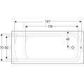 Wanna Geberit Perfect 180x80cm kolor biały 554.074.01.1