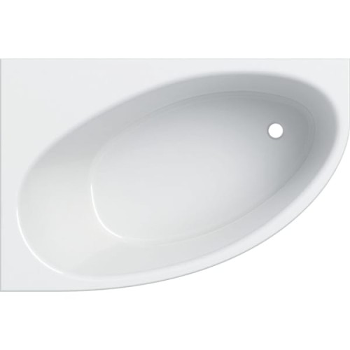 Geberit Selnova wanna asymetryczna lewa 150x100cm (odpływ z prawej strony), kolor biały 554.272.01.1