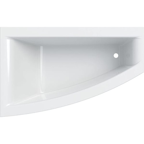 Geberit Selnova Square wanna asymetryczna 160x100cm odpływ z prawej strony kolor biały 554.292.01.1