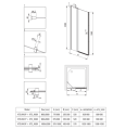 Deante Kerria Plus Drzwi prysznicowe 100 cm uchylne kolor chrom KTSU043P