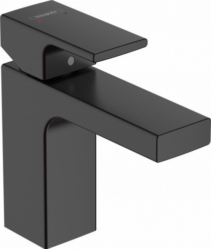 Hansgrohe Vernis Shape bateria umywalkowa z korkiem, kolor czarny mat 71561670