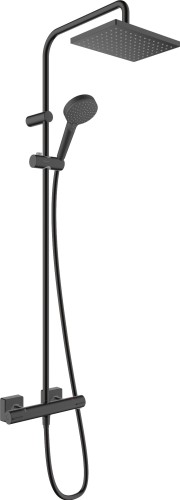Zestaw termostatyczny Hansgrohe Vernis Shape 26286670 z deszczownicą 230x170mm, kolor czarny mat