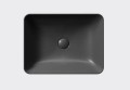 Czarna umywalka GSI Ceramica Nubes 50x38cm, kolor czarny-mat (ardesia opaco) 903726