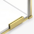 New Trendy Smart Light Gold parawan nawannowy przesuwny 80x150, wspornik prostopadły profil złoty EXK-4302