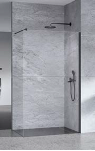 New Trendy Nesta ścianka walk-in 80x200cm profil czarny mat K-1723