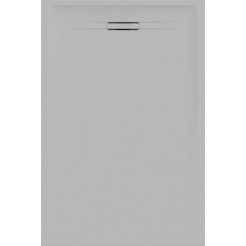 Geberit Sestra brodzik prostokątny 100x70cm z odpływem liniowym, kolor szary/struktura łupka 550.213.00.2