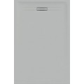 Geberit Sestra brodzik prostokątny 120x70cm z odpływem liniowym, kolor szary/struktura łupka 550.214.00.2