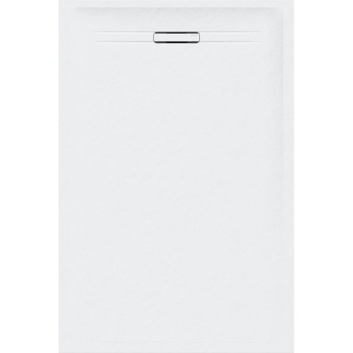 Geberit Sestra brodzik prostokątny 120x80cm z odpływem liniowym, kolor biały/struktura łupka 550.254.00.2