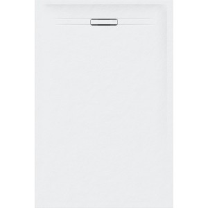 Geberit Sestra brodzik prostokątny 160x90cm z odpływem liniowym, kolor biały/struktura łupka 550.259.00.2