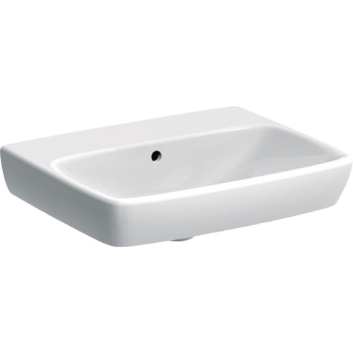 Geberit Selnova Square umywalka prostokątna 55cm bez otworu na baterię kolor biały 550.206.00.2