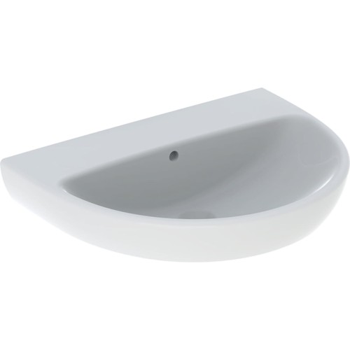 Geberit Selnova umywalka półokrągła 50cm bez otworu na baterię kolor biały 550.213.00.2