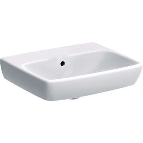 Geberit Selnova Square umywalka prostokątna 50cm bez otworu na baterię kolor biały 500.301.01.7