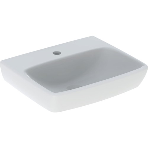 Geberit Selnova Square umywalka prostokątna 50cm z otworem na baterię kolor biały 500.310.01.2