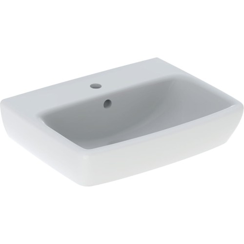 Geberit Selnova Square umywalka prostokątna 50cm z otworem na baterię kolor biały 500.310.01.7