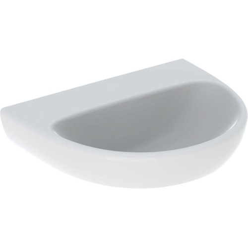 Geberit Selnova umywalka półokrągła 55cm bez otworu na baterię kolor biały 500.315.01.5