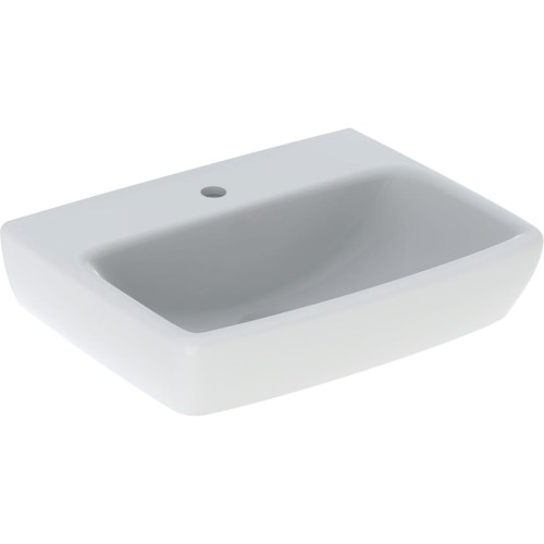 Geberit Selnova Square umywalka prostokątna 45cm z otworem na baterię kolor biały 500.322.01.2