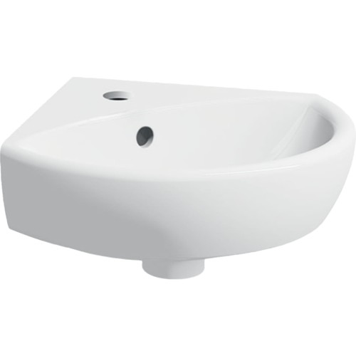 Geberit Selnova umywalka półokrągła 41,5cm z otworem na baterię kolor biały 500.326.01.5