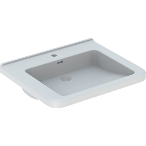 Geberit Selnova Comfort umywalka prostokątna 55cm z otworem na baterię kolor biały 500.785.00.7