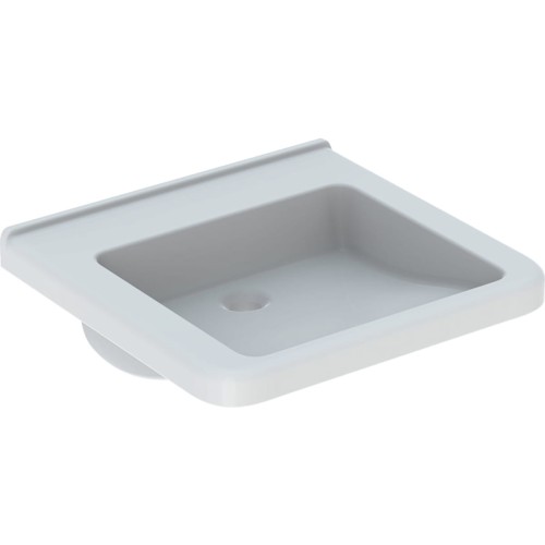 Geberit Selnova Comfort umywalka prostokątna 65cm bez otworu na baterię kolor biały 500.790.01.7