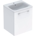 Geberit Selnova Square szafka z umywalką 55cm jedne drzwi, kolor biały (połysk) 501.248.00.1