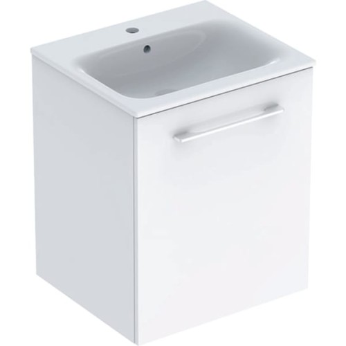 Geberit Selnova Square szafka z umywalką 55cm jedne drzwi, kolor biały (połysk) 501.248.00.1