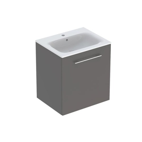 Geberit Selnova Square szafka z umywalką 60cm jedne drzwi, kolor lava (mat) 501.253.00.1
