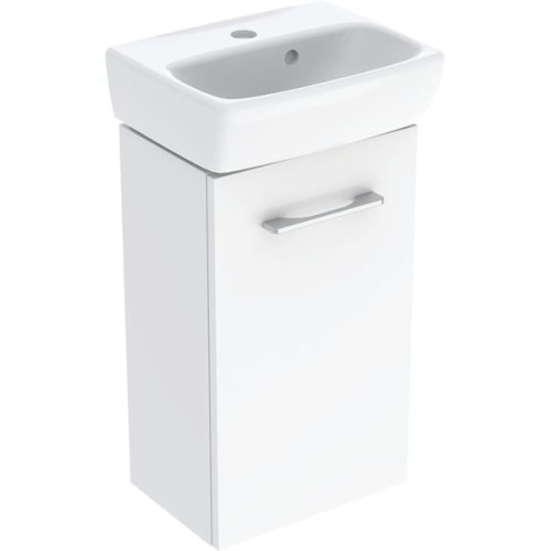 Geberit Selnova Square szafka z umywalką 36cm jedne drzwi, kolor biały (połysk) 502.742.00.1