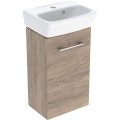 Geberit Selnova Square szafka z umywalką 36cm jedne drzwi, kolor orzech włoski hickory 502.744.00.1
