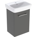 Geberit Selnova Square szafka z umywalką 45 cm jedne drzwi, kolor lava (mat) 502.747.00.1