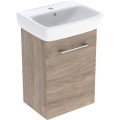 Geberit Selnova Square szafka z umywalką 45 cm jedne drzwi, kolor orzech włoski hickory 502.748.00.1