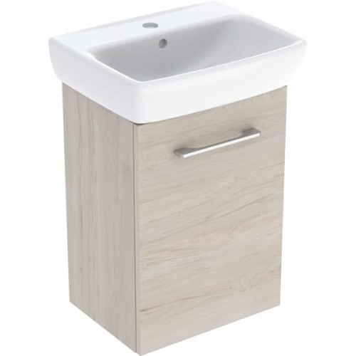 Geberit Selnova Square szafka z umywalką 45 cm jedne drzwi, kolor orzech włoski jasny 502.749.00.1