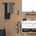 Tiger Bold wieszak na ręczniki 60 cm, kolor czarny mat 288630746